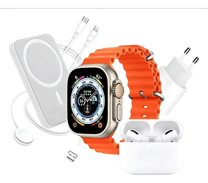 Combo Smartwatch Ultra 8 + AirPods - Paga 1 y llévate 2