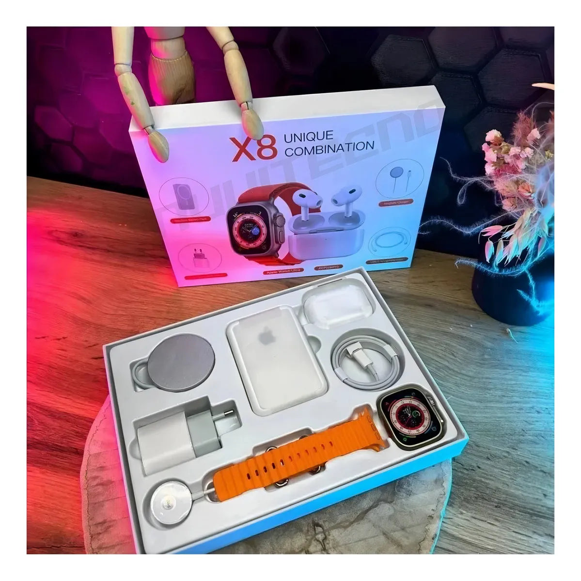 Combo Smartwatch Ultra 8 + AirPods - Paga 1 y llévate 2