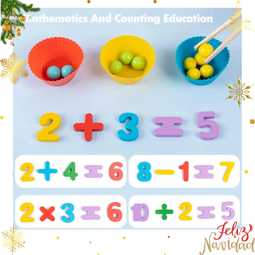 Juego de Matemáticas Montessori Niños TEA y TDAH