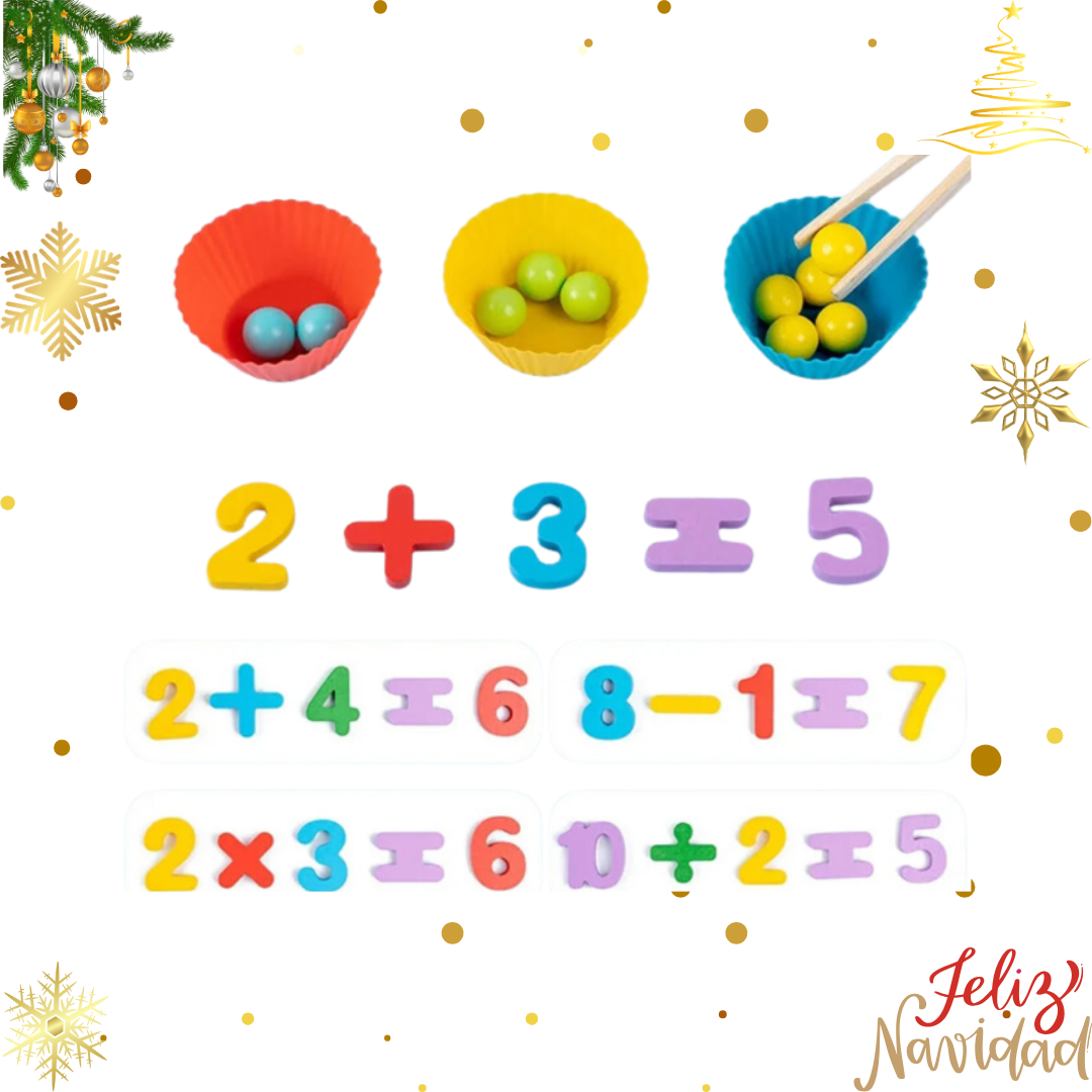 Juego de Matemáticas Montessori Niños TEA y TDAH